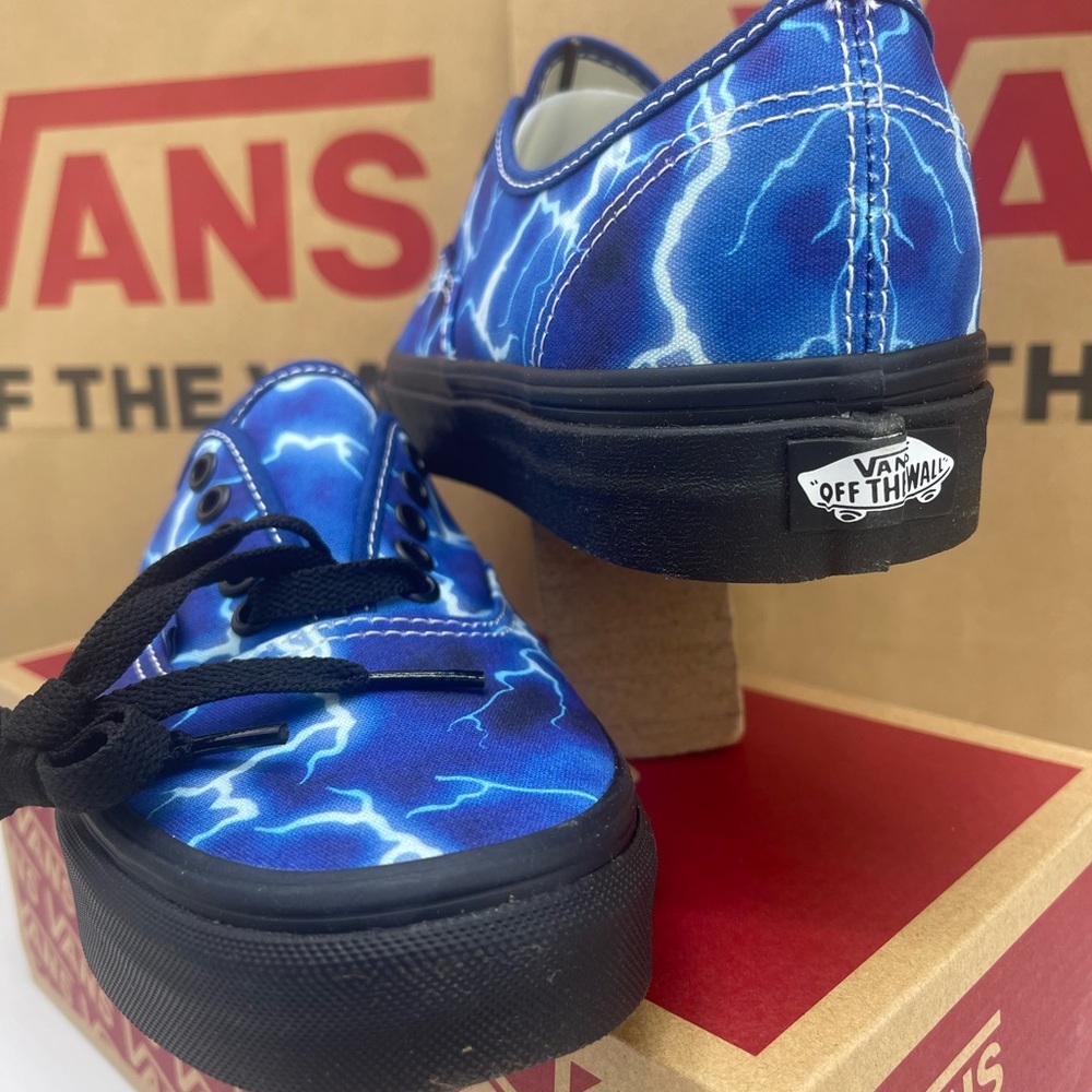Vans Men’s Authentic (Lightning) Black/Blue Sneakers 
VN0A5H78QFT Electric Blue - Picture 7 of 16